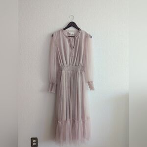 In February Target Blush Gauze Dress